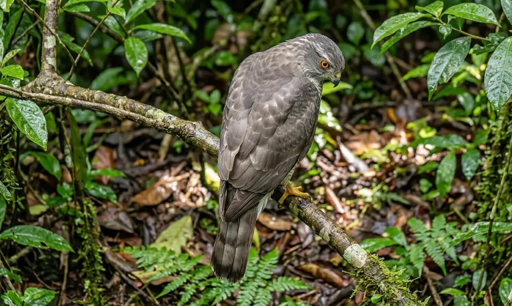 Back View of Nicobar Sparrowhawks 