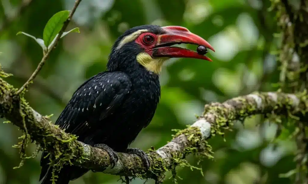 Black Dwarf Hornbills (Tockus hartlaubi)