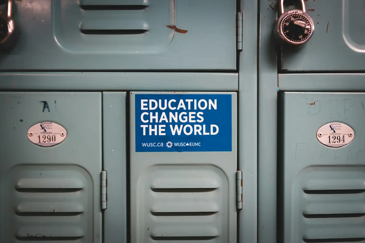 Education Changes The World Sticker