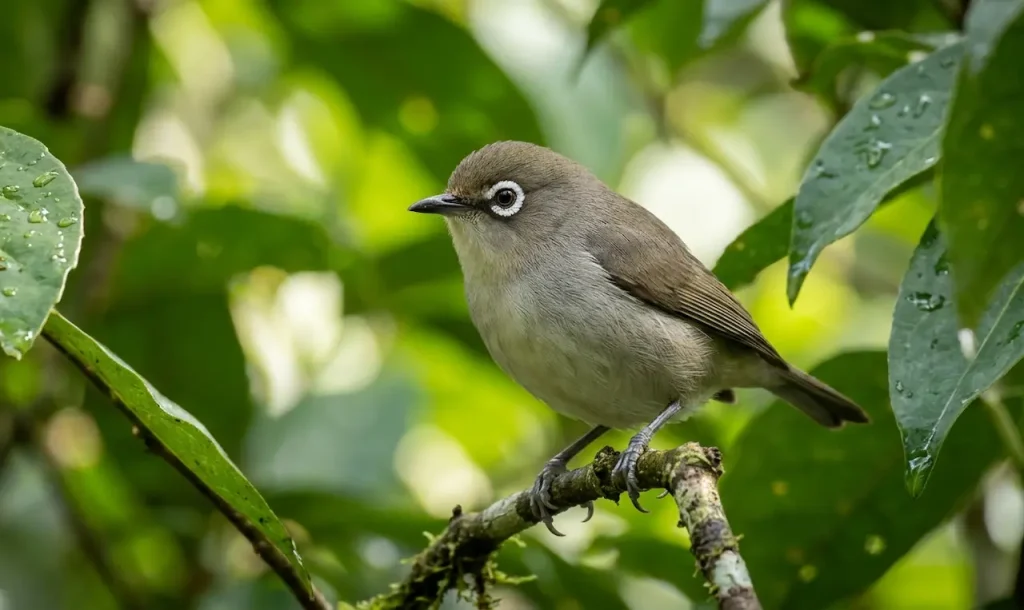 Grey-brown White-eyes (Zosterops cinereus)