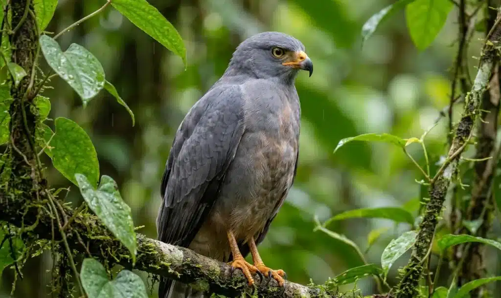 Plumbeous Hawks (Leucopternis plumbeus)