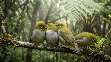Runion Olive White-Eyes