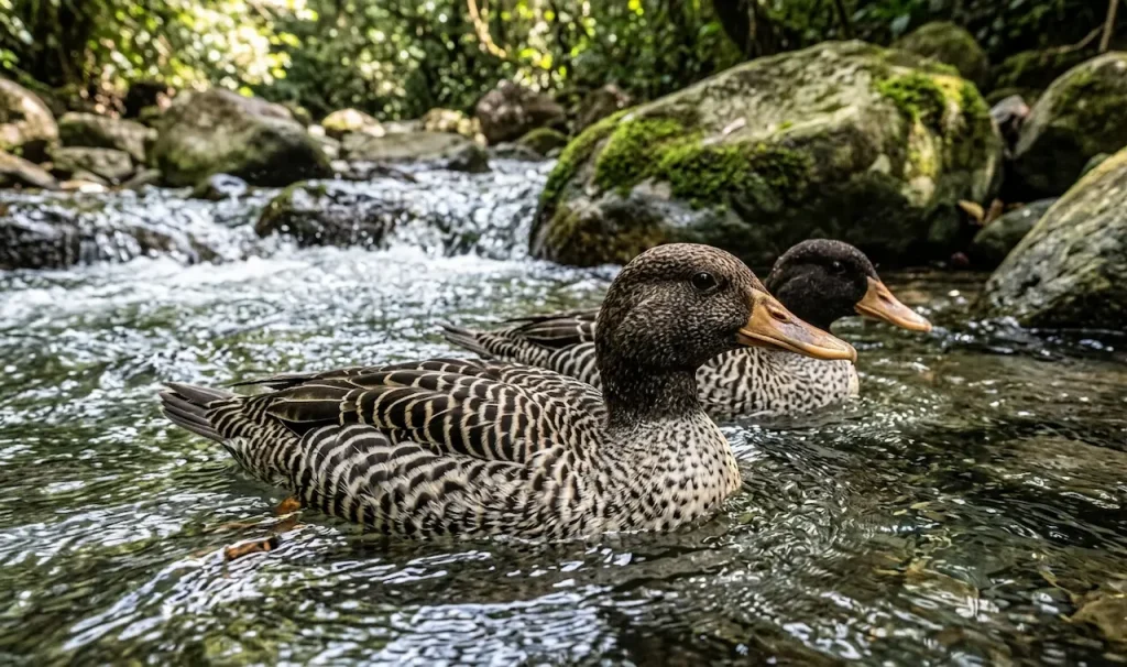 Salvadori's Ducks (Salvadorina waigiuensis)
