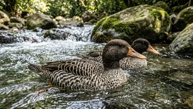Salvadori's Ducks (Salvadorina waigiuensis)