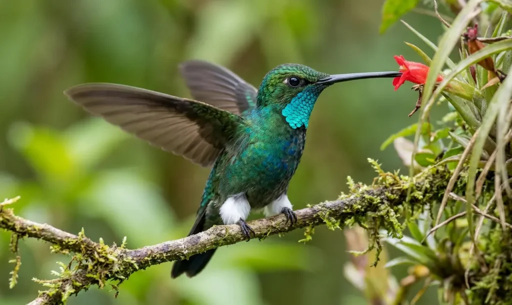 Turquoise-throated Pufflegs